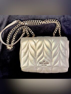 Kate Spade NY Briar Lane Quilted Mini Emelyn Bag light metallic oak leather